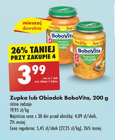 Warzywa z delikatną rybą Bobovita promocja