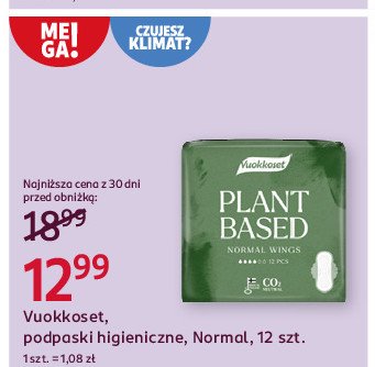 Podpaski normal Vuokkoset promocja w Rossmann