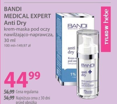 Krem-maska pod oczy nawilżająco-naprawcza MEDICAL EXPERT Anti Dry  promocja w Hebe