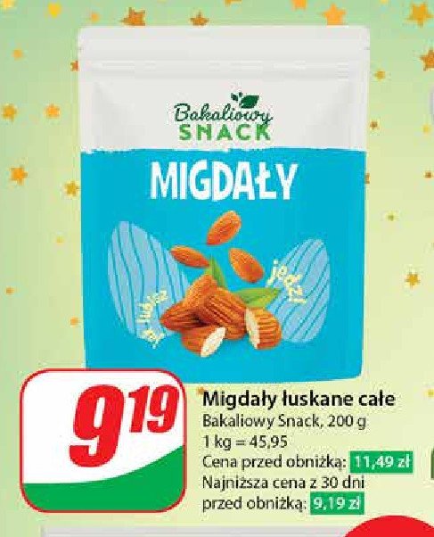 Migdały prażone Bakaliowy snack promocja