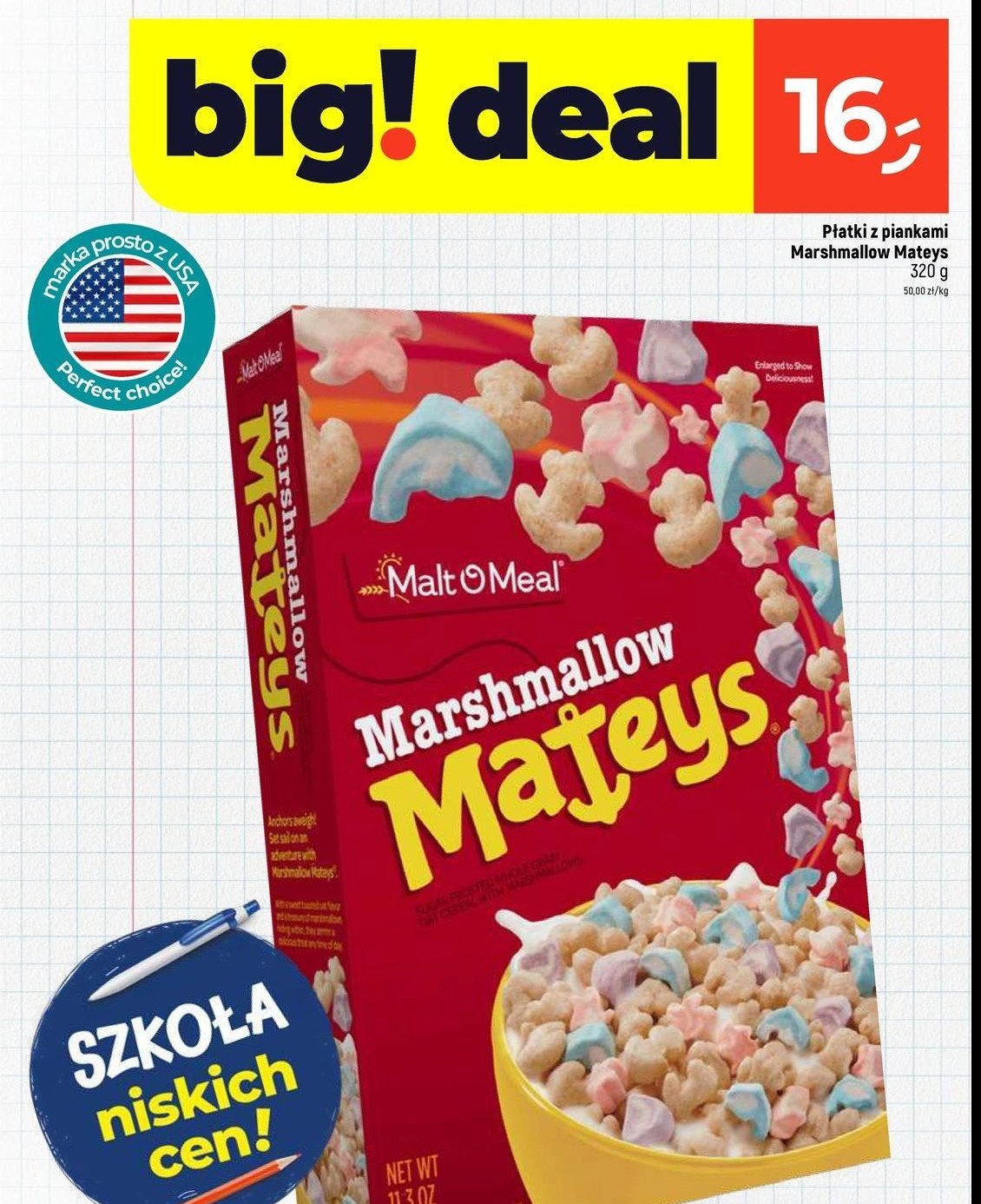 Płatki z piankami marshmallow Malt o meal promocja