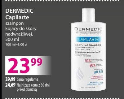 Woda micelarna DERMEDIC Capilarte kojąco-łagodząca promocja w Hebe