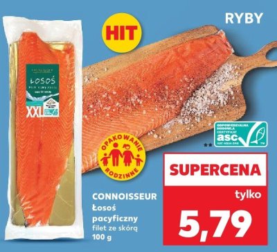 Łosoś pacyficzny filet ze skórą promocja w Kaufland