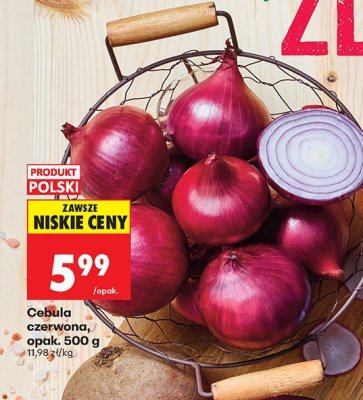 Cebula czerwona, opak. 500 g promocja w Biedronka