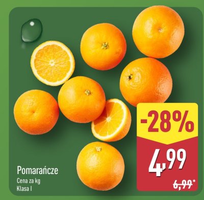 Pomarańcze bio promocja w Aldi