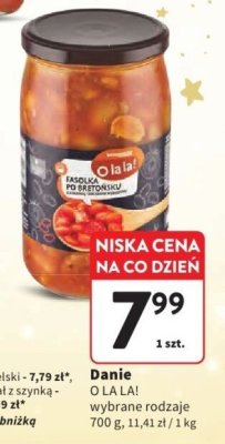 Danie O LA LA! wybrane rodzaje 700 g promocja w Intermarche