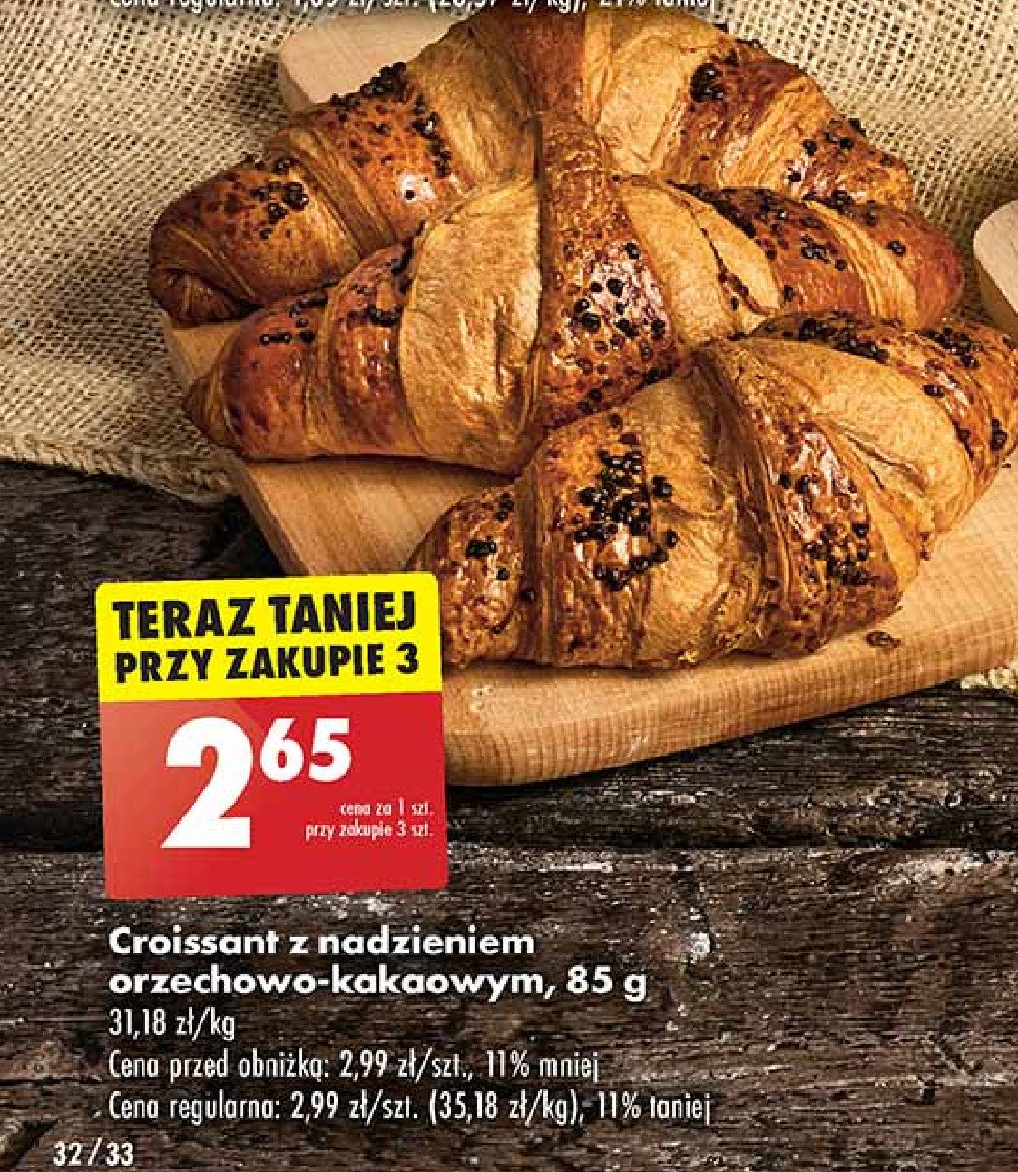 Croissant orzechowo kakaowy promocja