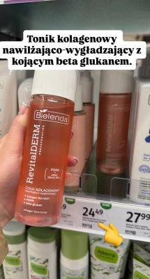 Tonik kolagenowy RevitalDerm nawilżająco-wygładzający promocja w Rossmann