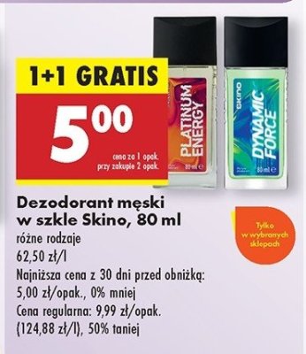 Dezodorant platinum energy Skino promocja