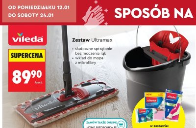 Zestaw Ultramax Vileda promocja w Biedronka