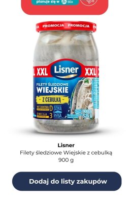 Filety śledziowe Wiejskie z cebulką promocja w Dino