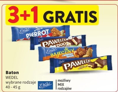 Baton WEDEL wybrane rodzaje promocja w Intermarche