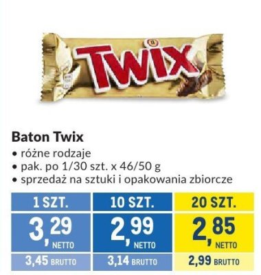 Baton Twix promocja w Makro