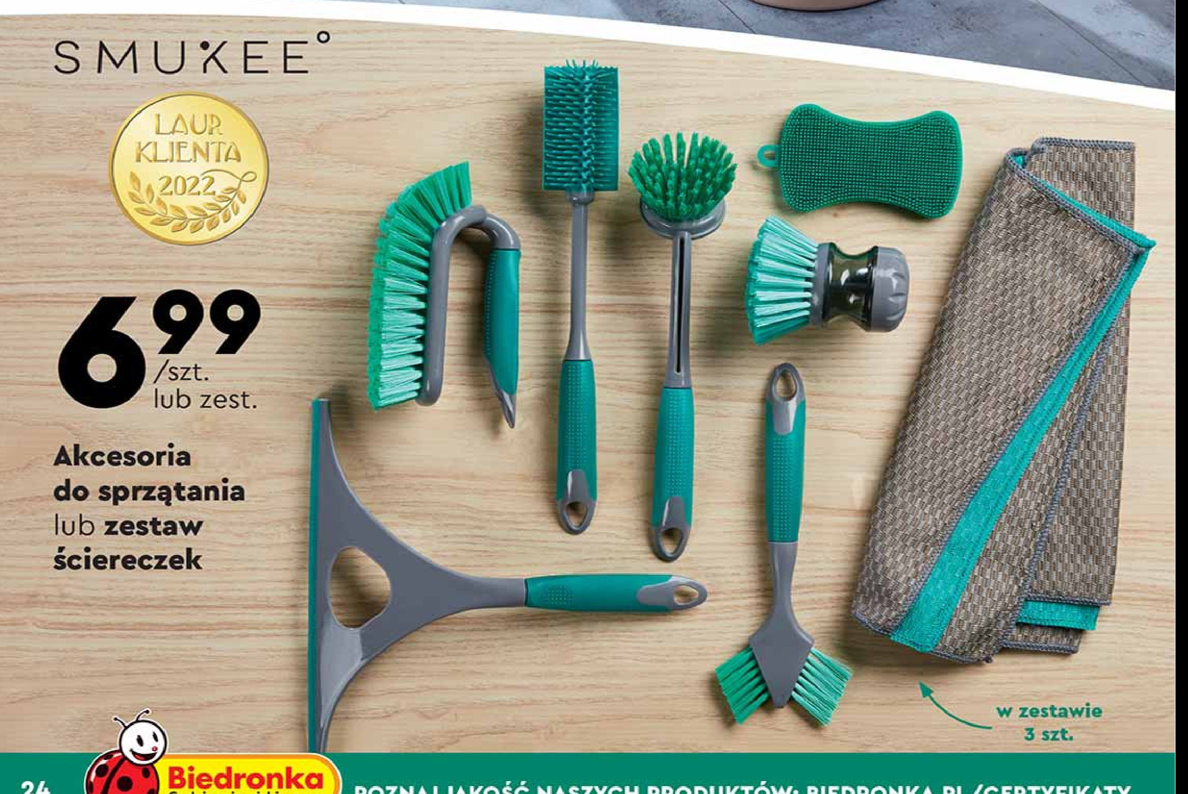Szczotka do mycia okr膮g艂a Smukee promocja