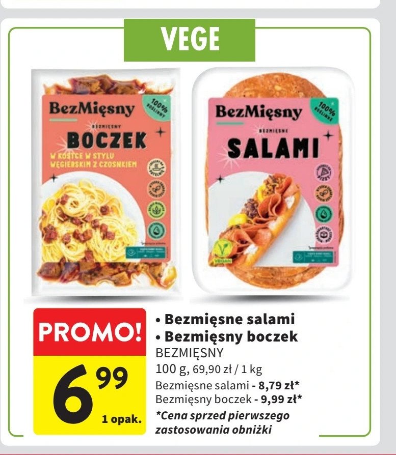 Bezmięsne salami Bezmięsny promocja