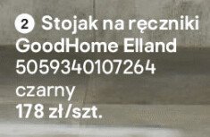 Stojak na ręczniki GoodHome Eiland promocja w Castorama