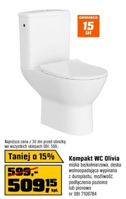 Kompakt WC Olivia  promocja w OBI