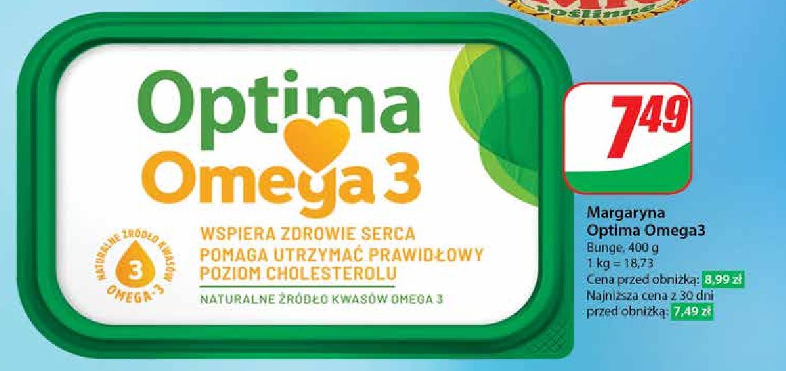 Margaryna Optima omega3 Optima kruszwica promocja