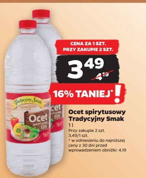 Ocet spirytusowy 10% Tradycyjny smak promocja