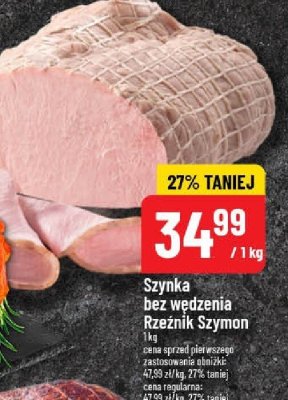 Szynka bez wędzenia  promocja w POLOmarket