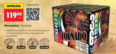 Wyrzutnia fajerwerków Tornado promocja w Biedronka