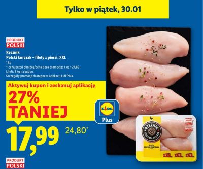 Polski kurczak - filet z piersi, XXL promocja w Lidl