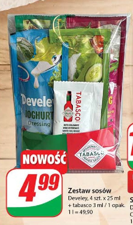 Zestaw sosów Develey promocja w Dino