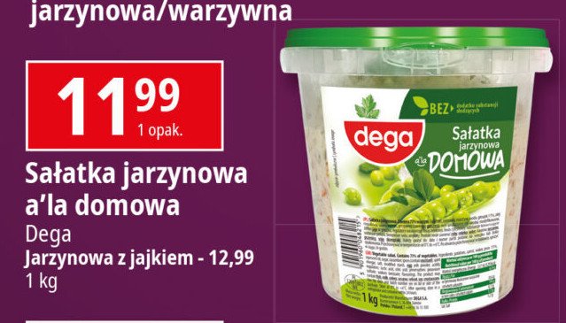 Słatka jarzynowa domowa Dega promocja w Leclerc