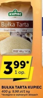 Bułka tarta Kupiec promocja w ABC