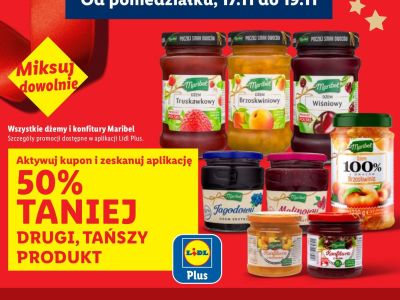Dżem Maribel 100% z owoców brzoskwiniowy promocja w Lidl