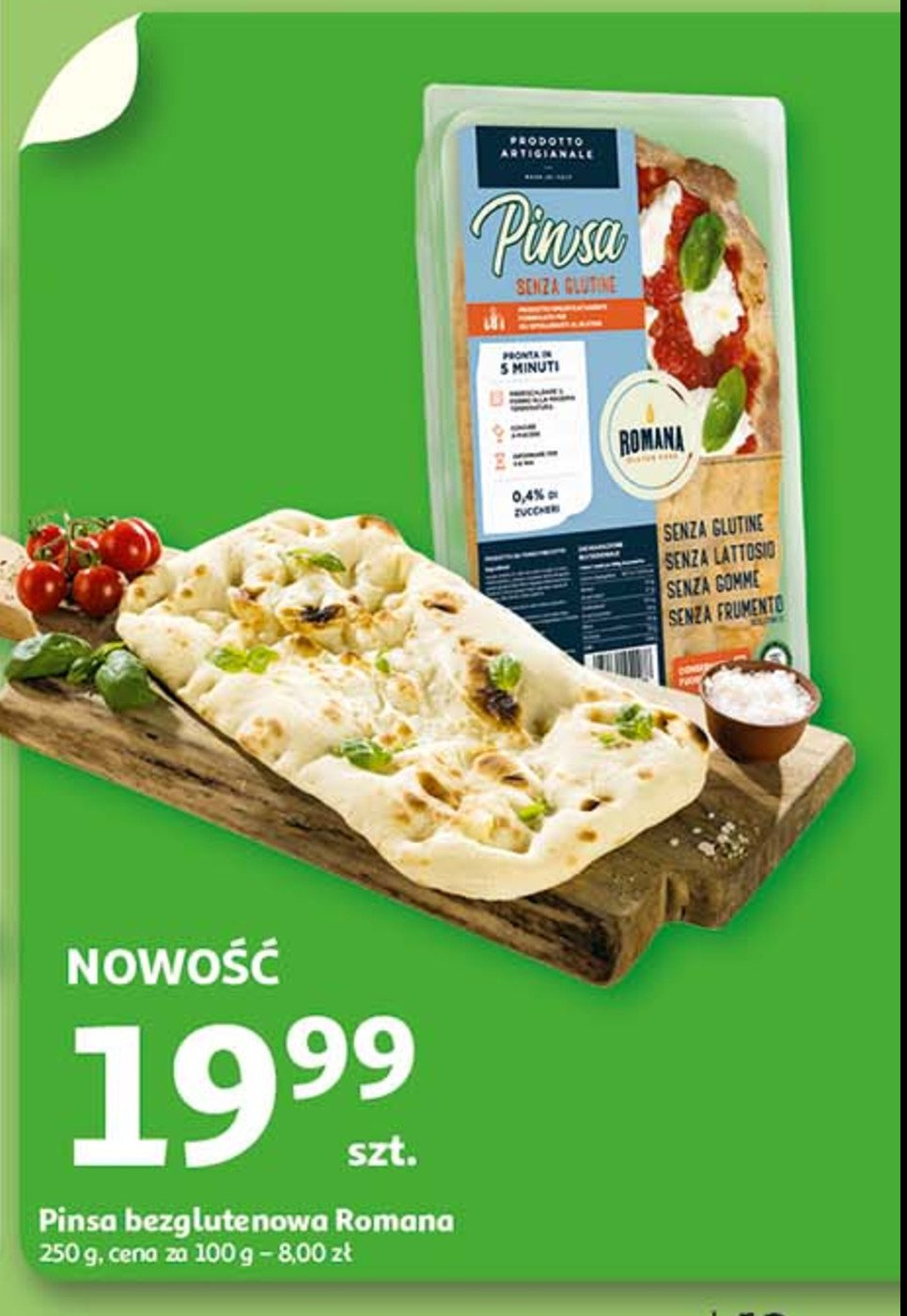 Pinsa Romana gluten free promocja w Auchan