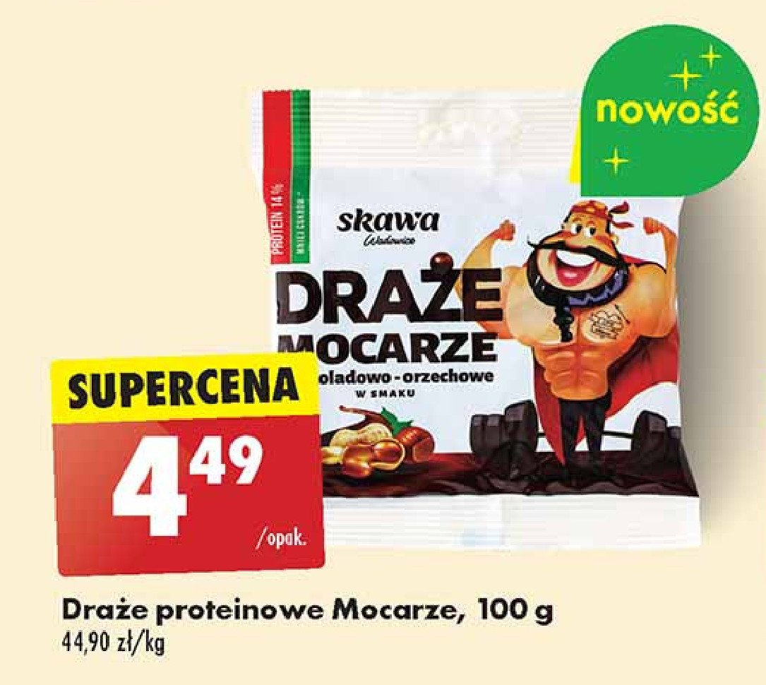 Draże mocarze czekoladowo-orzechowe Skawa promocja