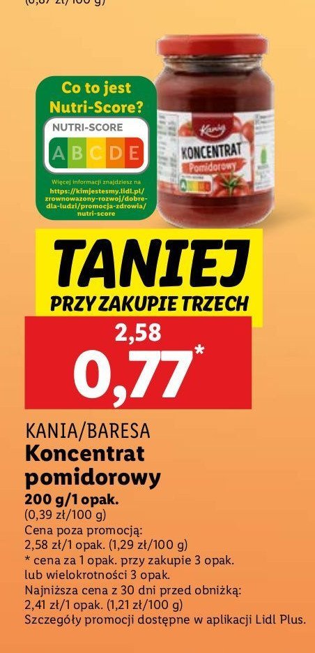 Koncentrat pomidorowy 30 % Kania promocja