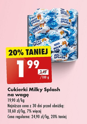 Cukierki Milky splash toffee promocja