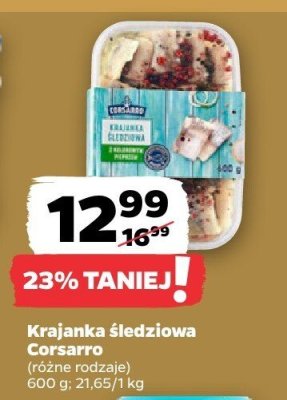 Krajanka śledziowa Corsarro promocja w Netto