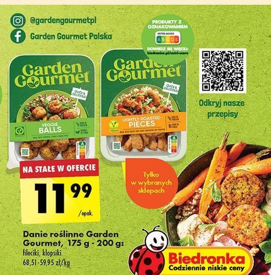 Fileciki roślinne Garden gourmet promocja