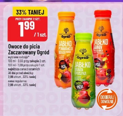 Owoce do picia Zaczarowany Ogród Jabłko Gruszka Malina promocja w POLOmarket