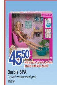 Barbie mani-pedi spa Mattel promocja