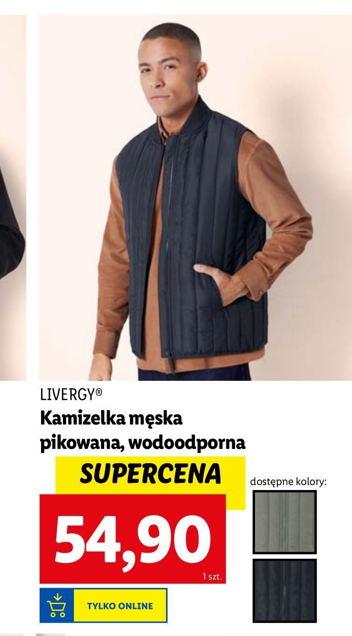 Kamizelka męska Livergy promocja w Lidl