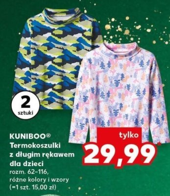 Termokoszulki z długim rękawem dla dzieci 2 szt. promocja w Kaufland