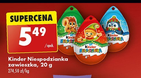 Jajko niespodzianka elf Kinder niespodzianka promocja