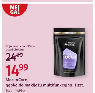 Gąbka do makijażu perfect touch More4care promocja w Rossmann