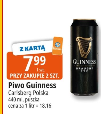 Piwo Guinness Carlsberg Polska promocja w Leclerc