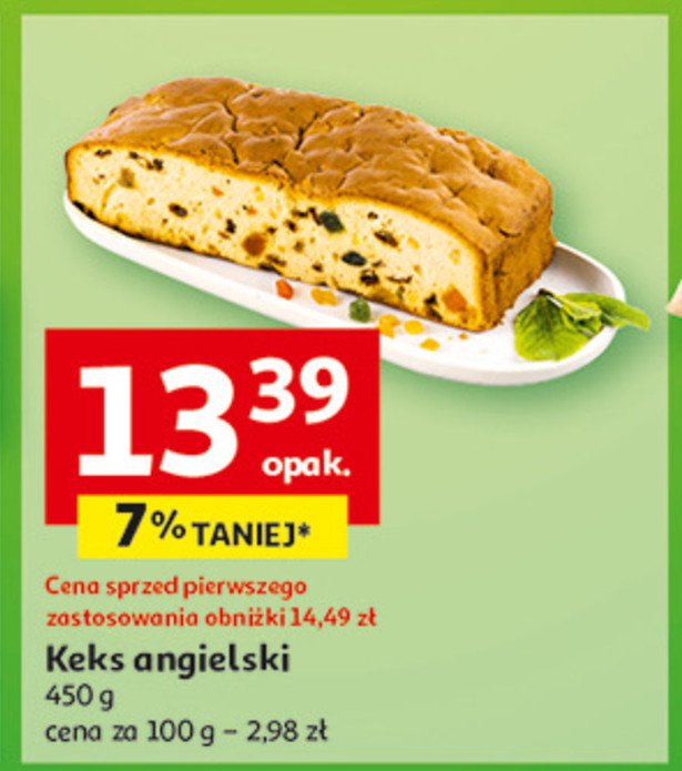 Keks angielski promocja w Auchan