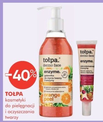 Kosmetyki TOŁPA do pielęgnacji i oczyszczania twarzy promocja w Super-Pharm