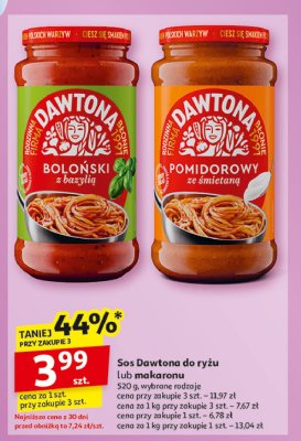 Sos pomidorowy ze śmietaną Dawtona promocja