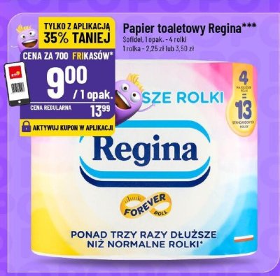 Papier toaletowy Regina promocja w POLOmarket