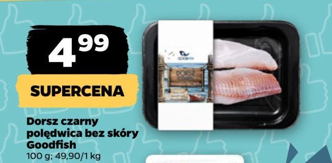 Dorsz czarny polędwica Good fish promocja