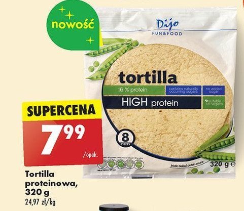 Tortilla high protein Dijo promocja