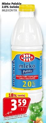 Mleko Polskie 2.0% świeże Mlekovita 1l promocja w Prim Market